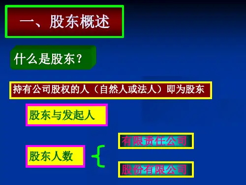 某公司股东制度PPT29页课件