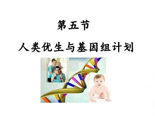 济南版八年级生物上册4.5《人类优生与基因组计划》精品课件