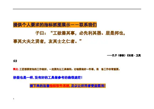股票最佳买卖点炒股技术指标公式使用方法