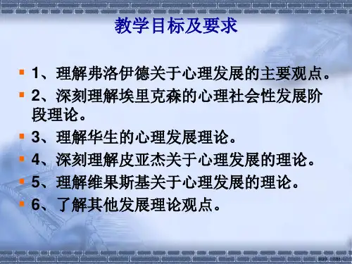 儿童发展心理学的基本理论问题课件