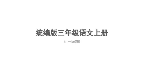 11.《一块奶酪》 课件(共24张PPT)