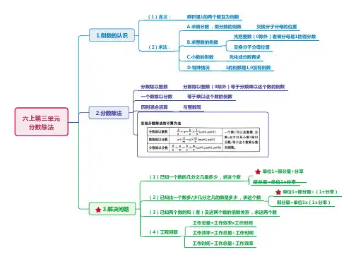 附录：人教版六上第三单元分数除法思维导图