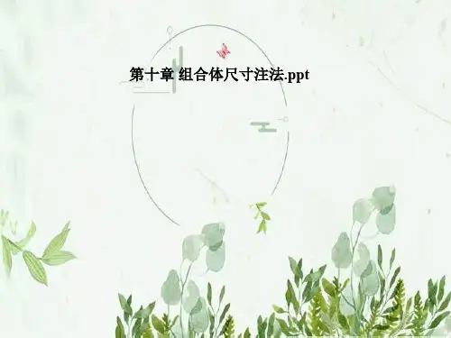 第十章 组合体尺寸注法