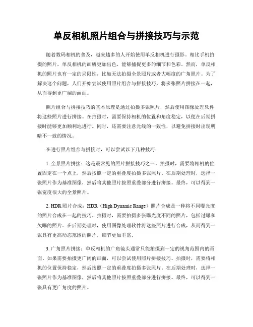 单反相机照片组合与拼接技巧与示范