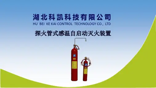 探火管式感温自启动灭火装置PPT简介