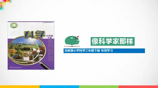 苏教版三年级下册《科学》专项学习 像科学家那样ppt课件