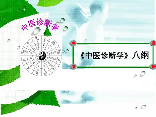 4-中医诊断学—八纲 PPT课件