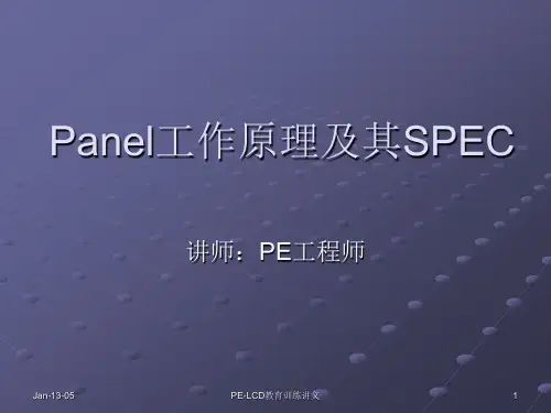 Panel工作原理及其SPEC