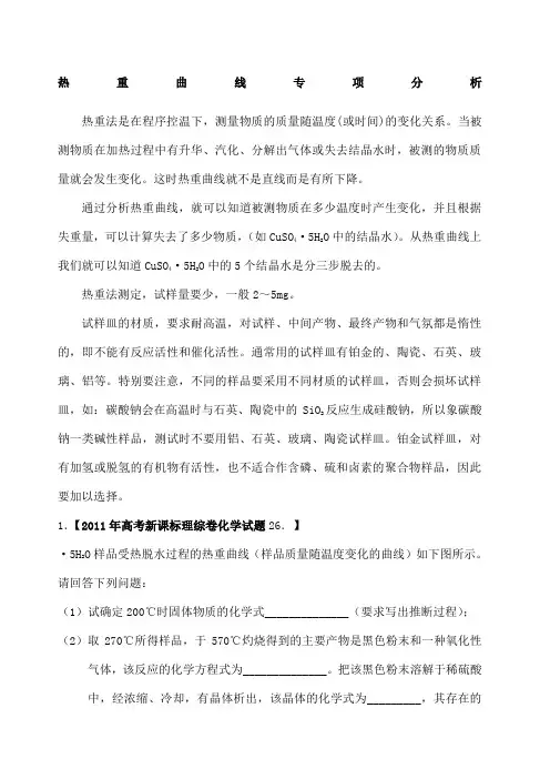 热重图像分析