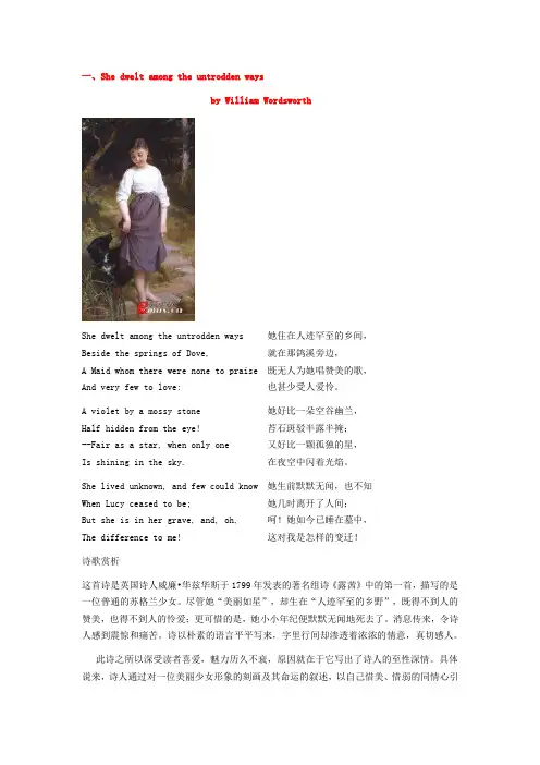 诗歌赏析