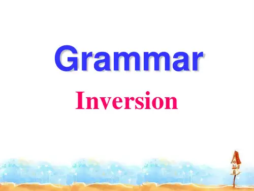 Grammarunit4 倒装句