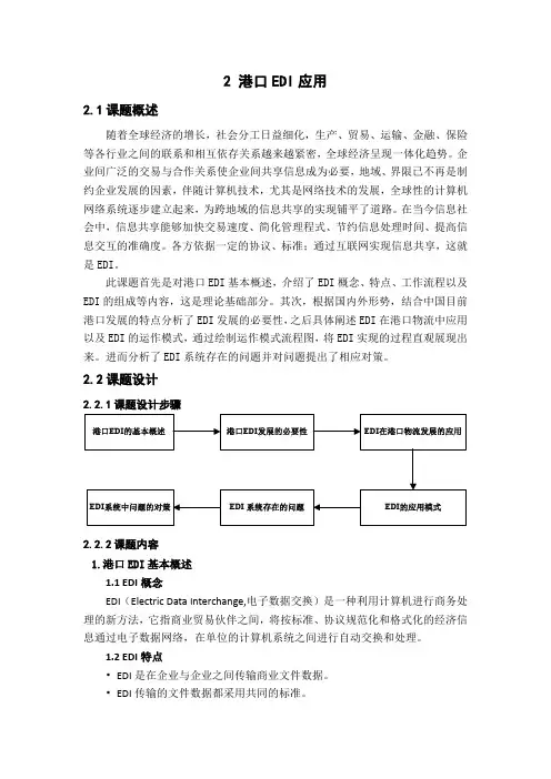 2 港口EDI应用