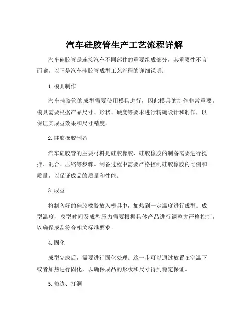 汽车硅胶管成型工艺