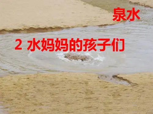 二年级上册语文课件-2水妈妈的孩子 ∣西师大版(2018) (共25张)