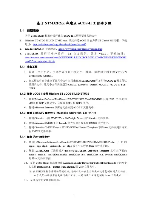 基于STM32F2xx库建立uCOS-II工程