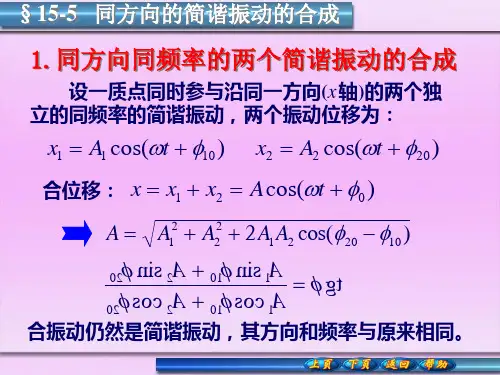 同方向的简谐振动的合成