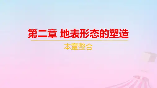 江苏专版新教材高中地理第二章地表形态的塑造本章整合pptx课件新人教版选择性必修1