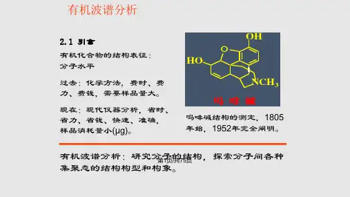 有机化合物的结构分析紫外可见光谱PPT课件