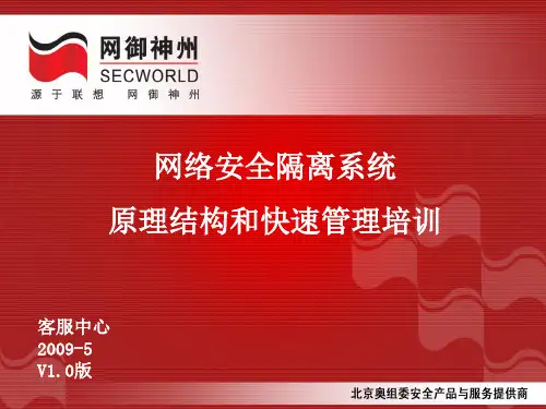网闸基本原理和快速管理