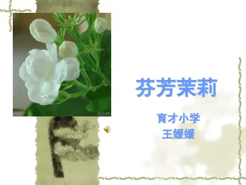 音乐人音版(简谱)六年级上册《演唱 茉莉花(江苏民歌)》课件公开课 (3)
