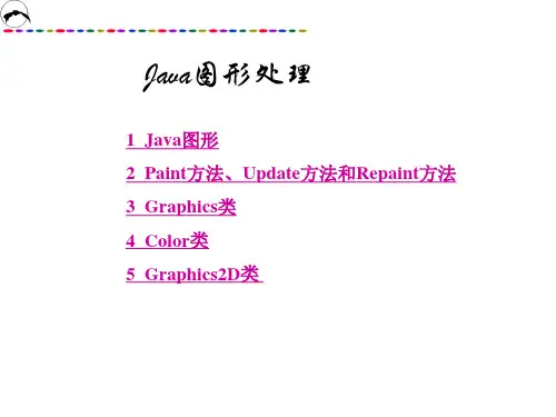 Java图形处理-Paint方法、Update方法和Repaint方法