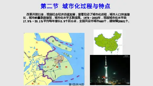 城市过程与特点PPT课件