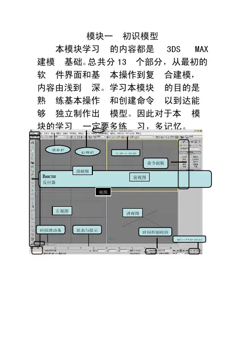 3dmax界面认识和基本操作1