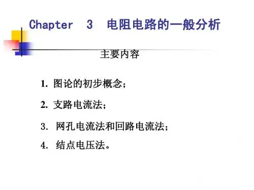 电阻电路的一般分析