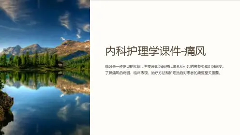 内科护理学课件-痛风