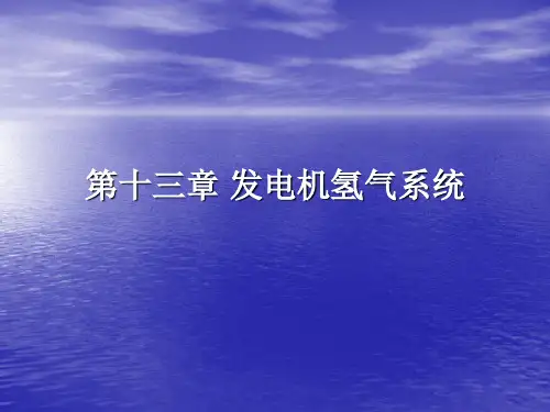 第十三章发电机氢气系统