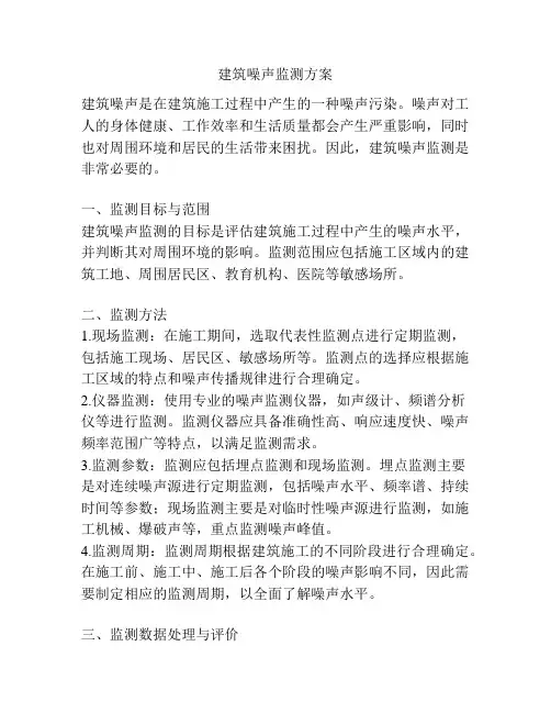 建筑噪声监测方案