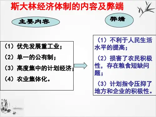 岳麓版《苏联的经济改革》ppt精选课件