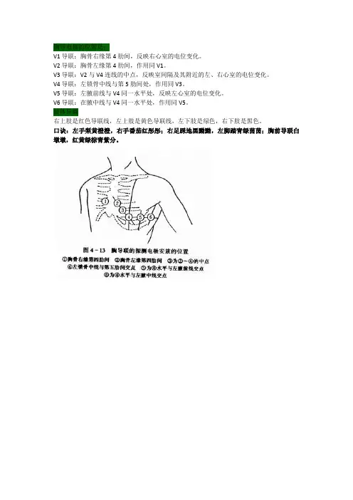 心电图导联速记