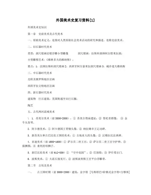 外国美术史复习资料[1]