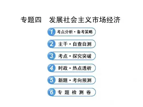 发展社会主义市场经济