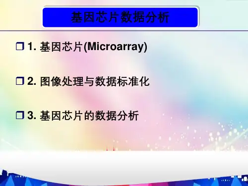 基因芯片数据分析