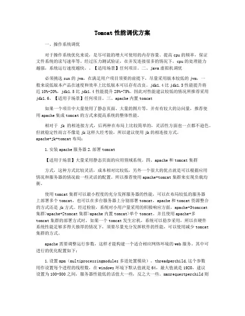 Tomcat性能调优方案