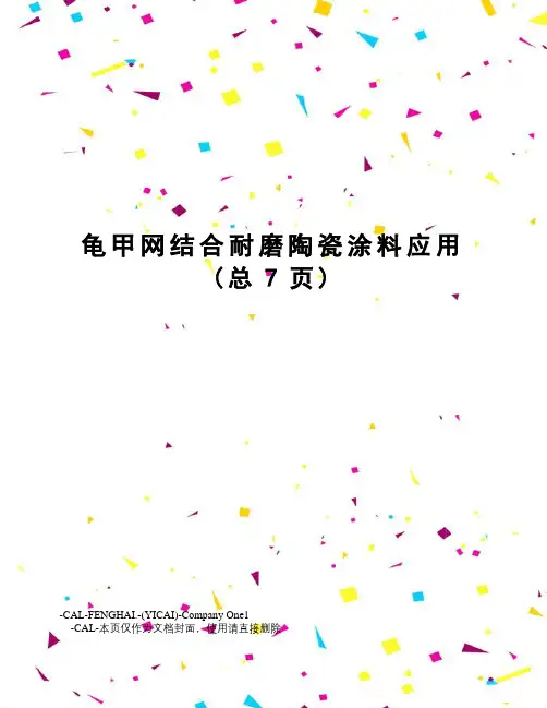 龟甲网结合耐磨陶瓷涂料应用