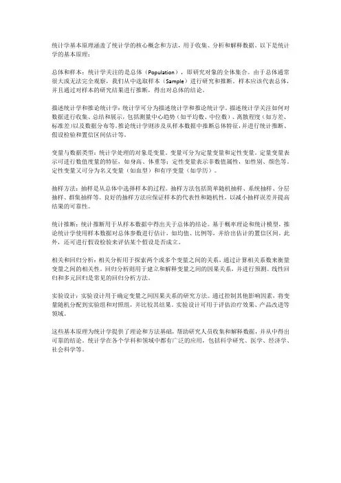统计学基本原理