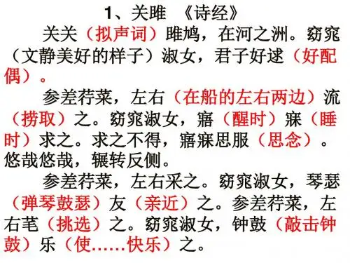 高考必背50篇初中古诗文课件(附字词解释,共63张PPT)