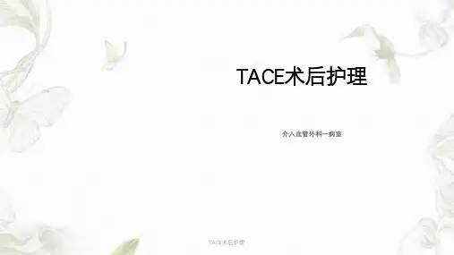 TACE术后护理ppt课件