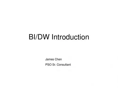 BI 商业智能 简介解析