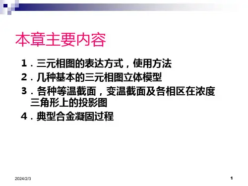 材料热力学课件11三元相图及凝固组织三元匀晶相图