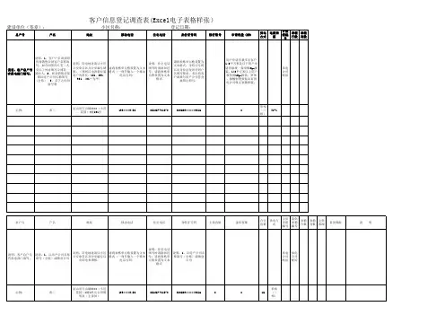 信息调查登记表11