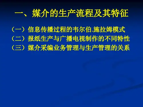 第五章媒介生产管理