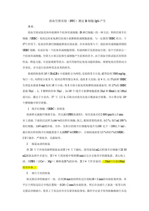 PFC法玻片小室测IgM