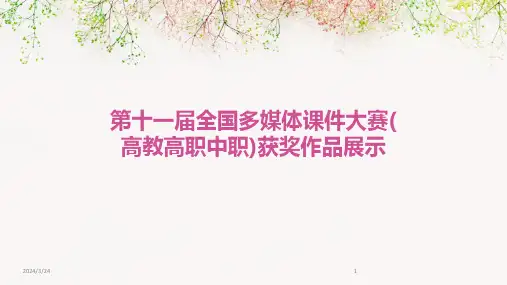 2024年度第十一届全国多媒体课件大赛(高教高职中职)获奖作品展示