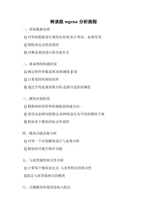 转录组wgcna分析流程