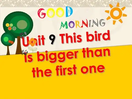 湘少版六年级英语unit_9_This_bird_is_bigger_than_the_first_one