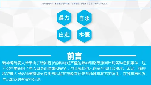 暴力行为的护理课件